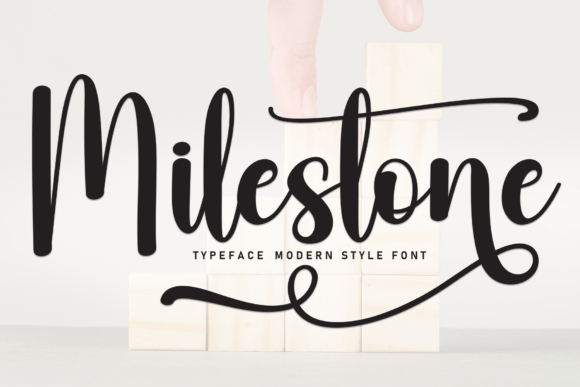 Discover the Charm of the Milestone Handwritten Font