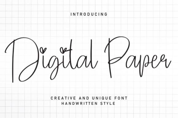 Discover the Delicate Charm of the Digital Paper Font