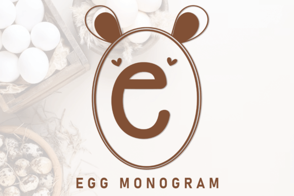 Egg Monogram: A Beautifully Crafted Font for Elegant Creations