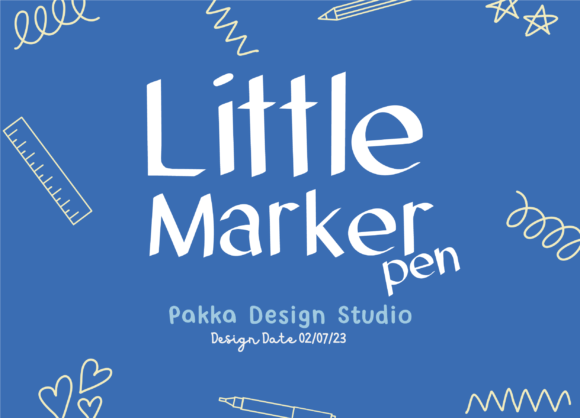Little Marker Pen: A Font That Captures Celebratory Charm