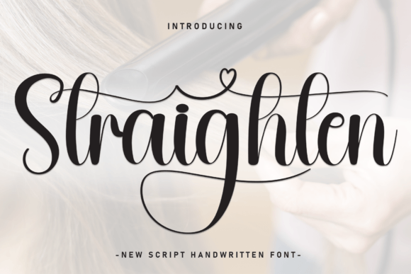 Straighten: A Handwritten Font with Timeless Appeal