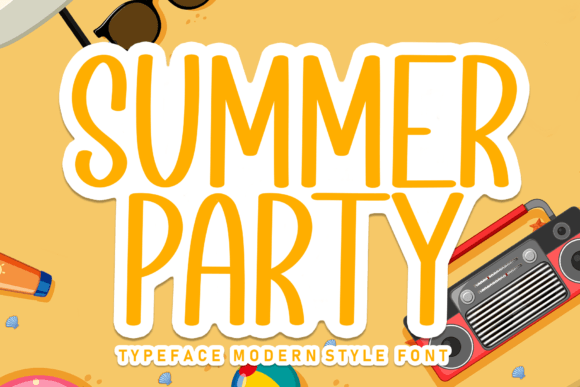 The Delicate Charm of the Summer Party Typeface